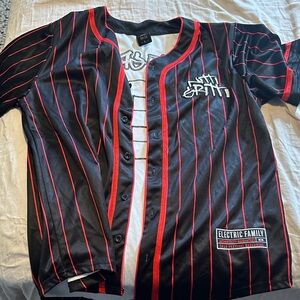 Electric Family Black Jersey with Red Accents
